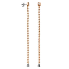 Fope Aria 18ct Rose Gold 0.09ct Diamond Interchangable Earrings 89203OX_BB_R_XRX_000