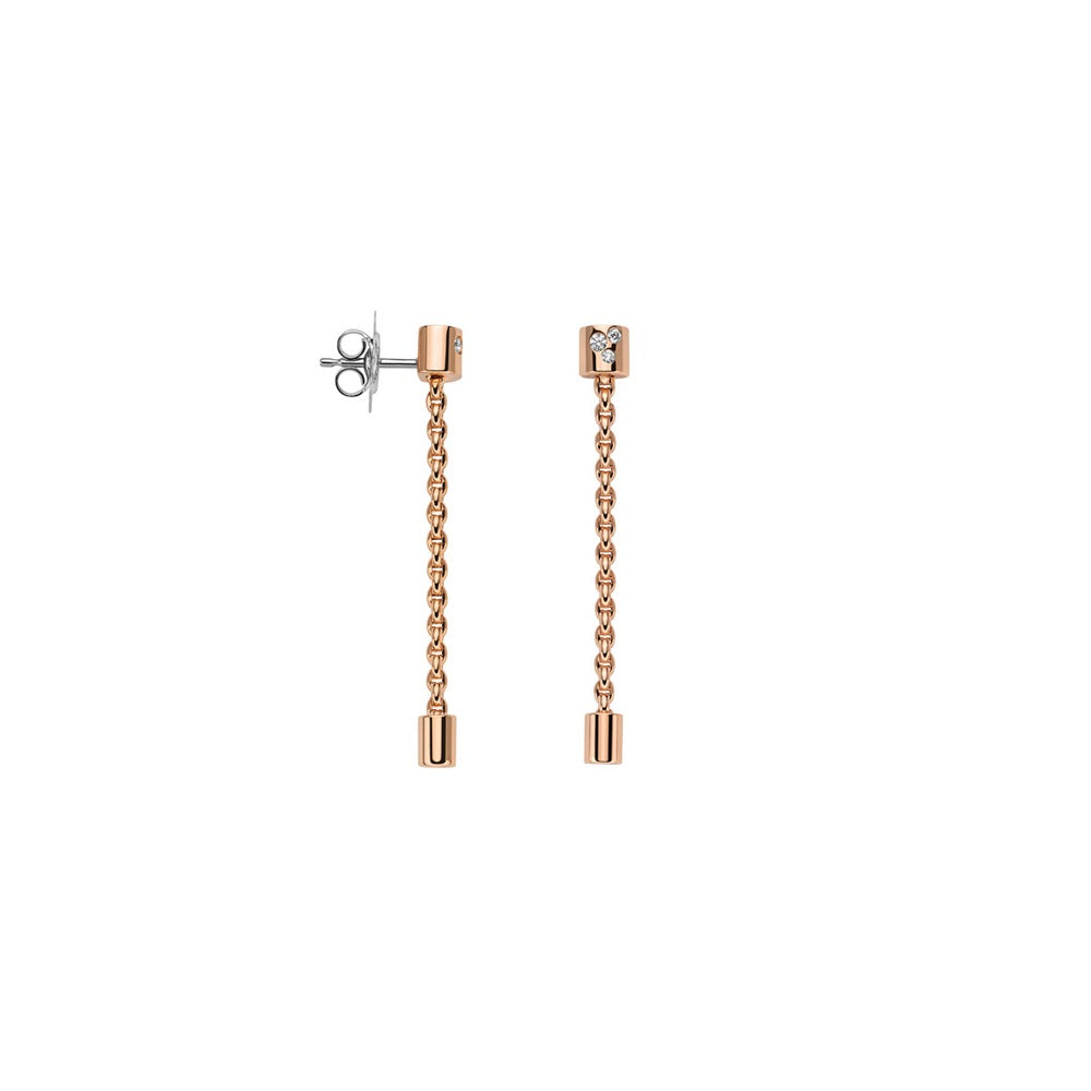 Fope Aria 18ct Rose Gold 0.09ct Diamond Pendant Earrings 89003OX_BB_R_XRX_000