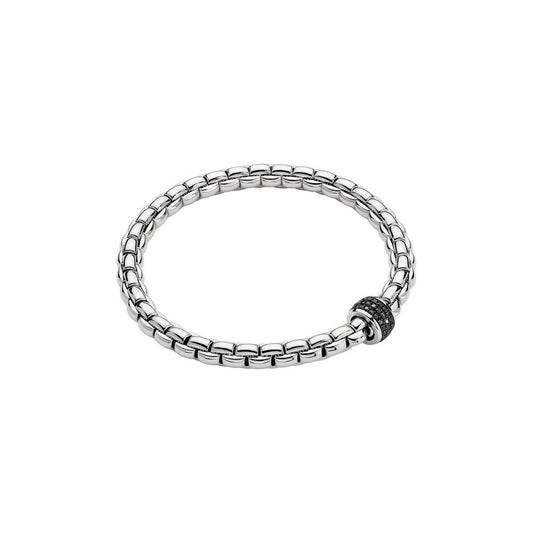 Fope Eka Tiny 18ct White Gold 0.54ct Black Diamond Bracelet 70405BX_PN_B_X1X_0XS