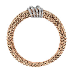 Fope MiaLuce 18ct Rose Gold 1.20ct Diamond Bracelet 65106BX_PB_R_XBX_00S