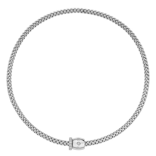 Fope Solo 18ct White Gold 0.47ct Diamond 40cm Necklace 62606CX_PB