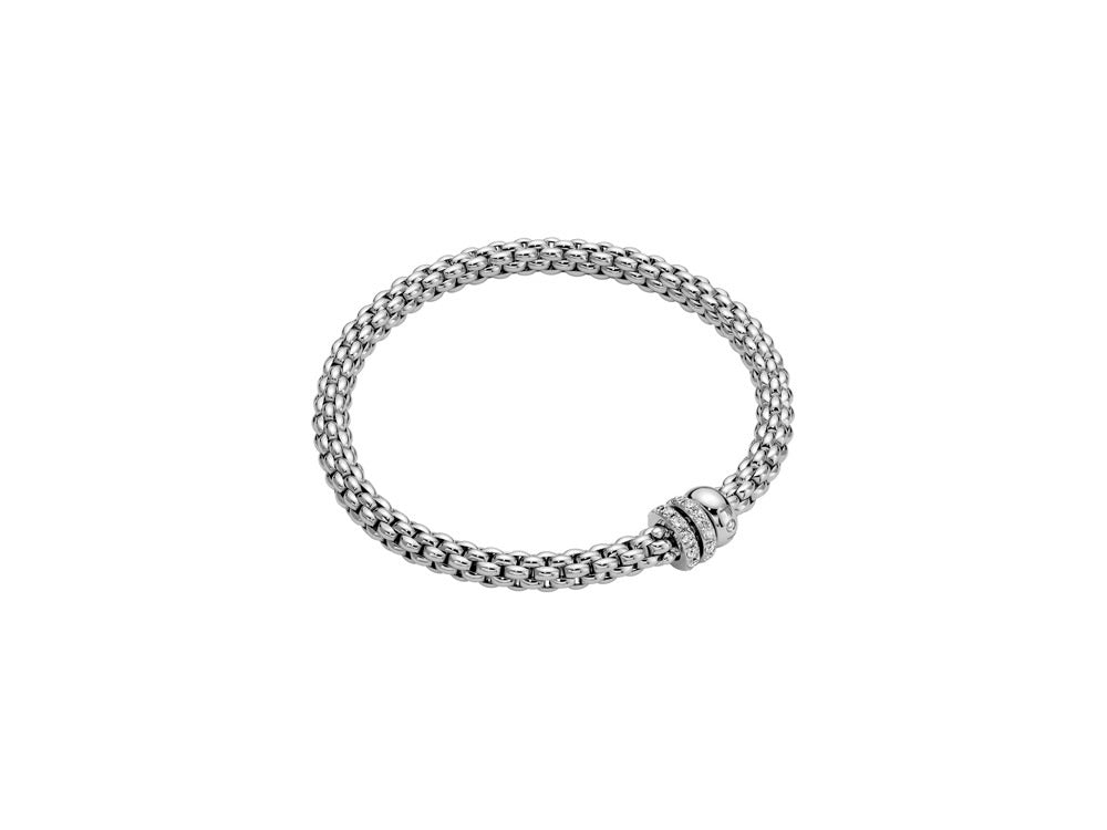 Fope Solo 18ct White Gold 0.56ct Diamond Bracelet 62506BX_PB_B_BBB_0XS