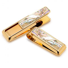 MClip New Yorker Gold Yellow Abalone Money Clip NY-GLD-YLAB