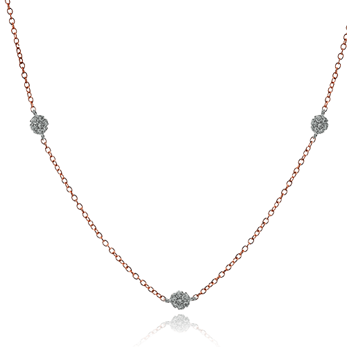 Simon G. Fashion Harmonie Necklace in 18k Gold with Diamonds CH119 WHITE 18K X