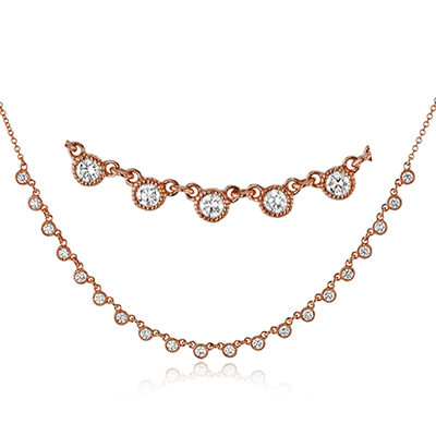 Simon G. Fashion Harmonie Necklace in 18k Gold with Diamonds LP4668_WHITE_18K_X_WHITE