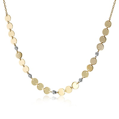 Simon G. Fashion Harmonie Necklace in 18k Gold with Diamonds LP4774 WHITE 18K X