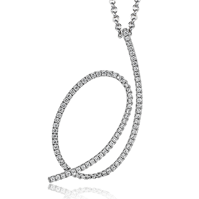 Harmonie Pendant Necklace in 18k Gold with Diamonds LP4540_WHITE_18K_X