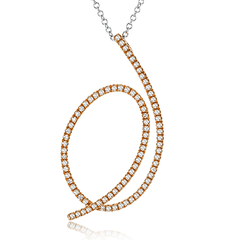 Harmonie Pendant Necklace in 18k Gold with Diamonds LP4540_WHITE_18K_X