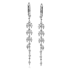 Ice Drop Earrings in 18k Gold with Diamonds LE4720 WHITE 18K X WHITE