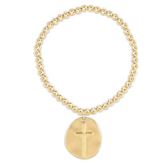 Enewton Classic Gold 4mm Bead Bracelet - Inspire Gold Charm BCLG4INSG