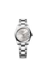 Rolex Oyster Perpetual Datejust 31 in Oystersteel features a silver dial and an Oyster bracelet 278240-Silver