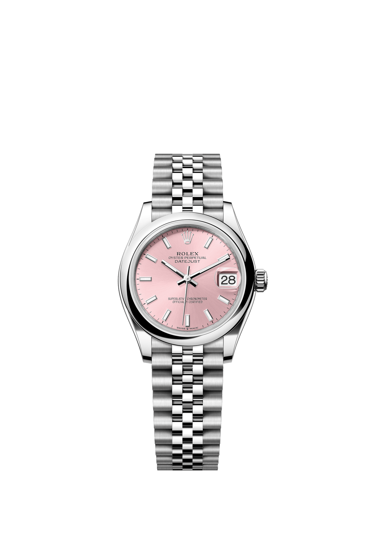 Rolex Oyster Perpetual Datejust 31 in Oystersteel features a pink dial and a Jubilee bracelet 278240-Pink 2