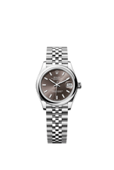 Rolex Oyster Perpetual Datejust 31 in Oystersteel features a dark grey dial and a Jubilee bracelet 278240-Grey 1