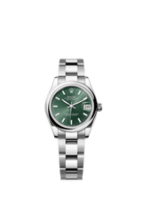 Rolex Oyster Perpetual Datejust 31 in Oystersteel features a mint green dial and an Oyster bracelet 278240-Green