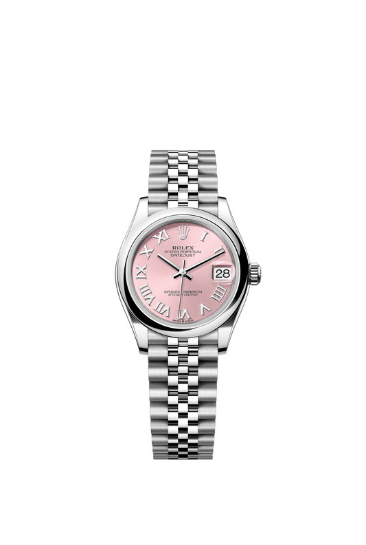 Rolex Oyster Perpetual Datejust 31 in Oystersteel features a pink dial and a Jubilee bracelet 278240-Pink