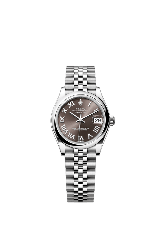 Rolex Oyster Perpetual Datejust 31 in Oystersteel features a dark grey dial and a Jubilee bracelet 278240-Grey 3