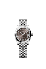 Rolex Oyster Perpetual Datejust 31 in Oystersteel features a dark grey dial and a Jubilee bracelet 278240-Grey 3