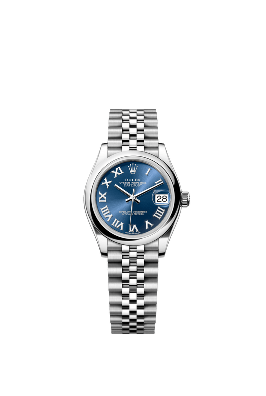 Rolex Oyster Perpetual Datejust 31 in Oystersteel features a bright blue dial and a Jubilee bracelet 278240-Blue