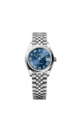 Rolex Oyster Perpetual Datejust 31 in Oystersteel features a bright blue dial and a Jubilee bracelet 278240-Blue