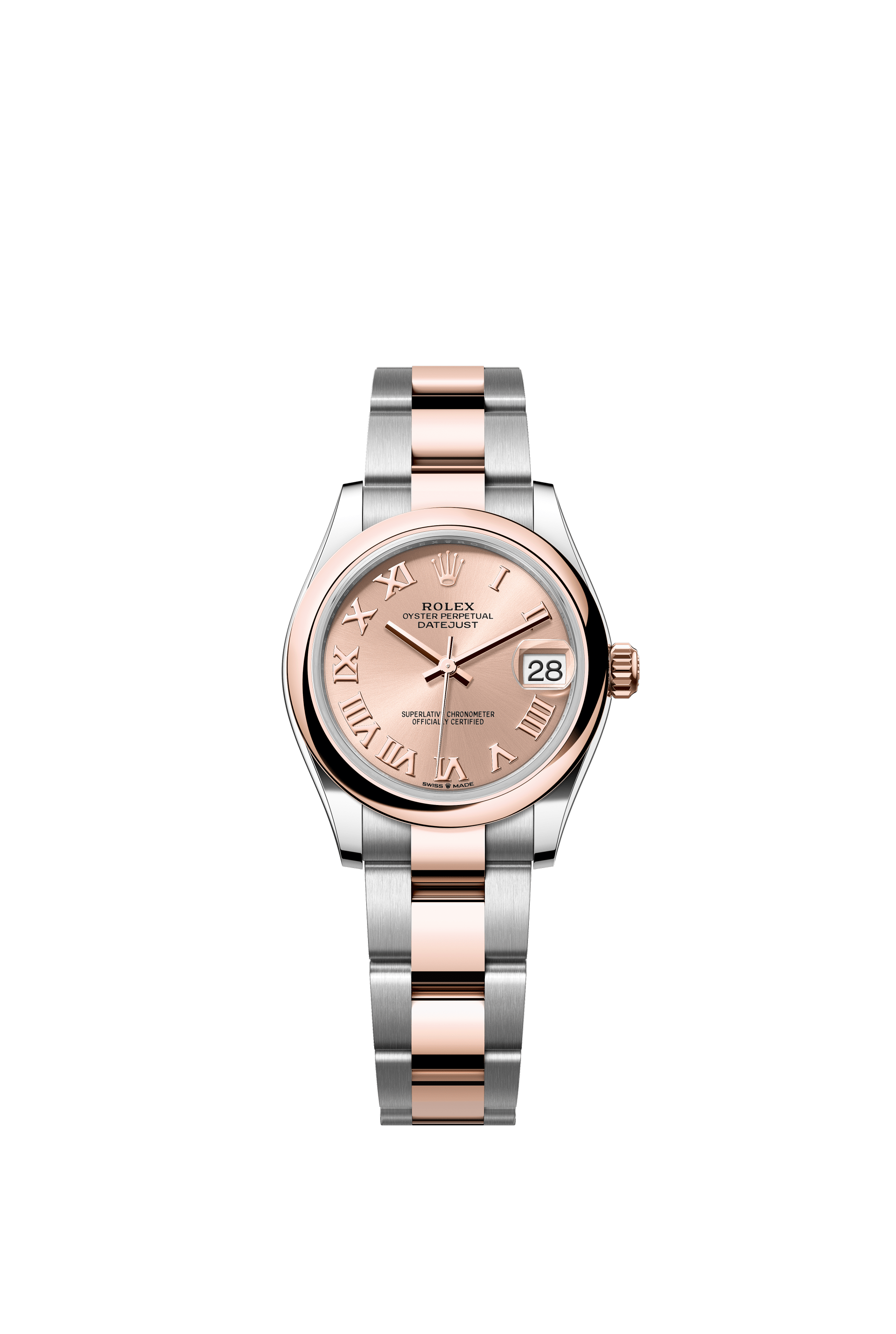 Rolex Oyster Perpetual Datejust 31 in Oystersteel and Everose gold features a rosé-colour dial and an Oyster bracelet 278241-Rose Gold 1