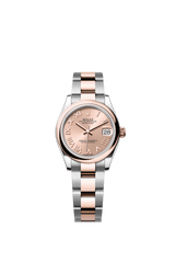 Rolex Oyster Perpetual Datejust 31 in Oystersteel and Everose gold features a rosé-colour dial and an Oyster bracelet 278241-Rose Gold 1