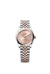 Rolex Oyster Perpetual Datejust 31 in Oystersteel and Everose gold features a rosé-colour dial and a Jubilee bracelet 278241-Rose Gold 2