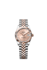 Rolex Oyster Perpetual Datejust 31 in Oystersteel and Everose gold features a rosé-colour dial and a Jubilee bracelet 278271-Rose Gold