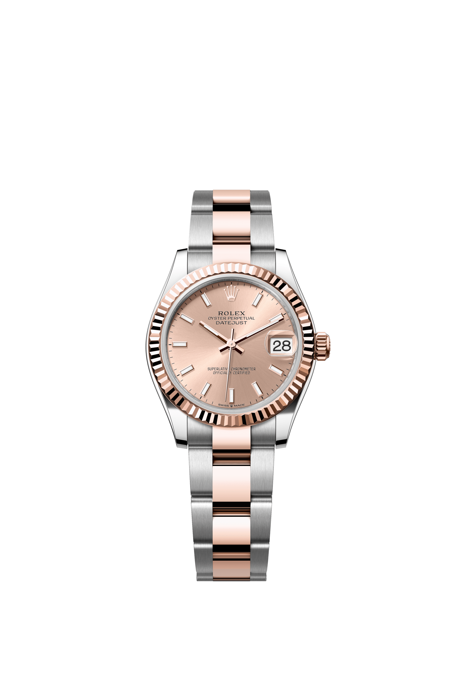 Rolex Oyster Perpetual Datejust 31 in Oystersteel and Everose gold features a rosé-colour dial and an Oyster bracelet 278271-Rose Gold 1