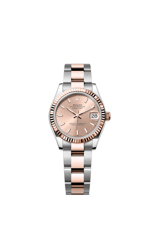 Rolex Oyster Perpetual Datejust 31 in Oystersteel and Everose gold features a rosé-colour dial and an Oyster bracelet 278271-Rose Gold 1