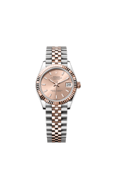 Rolex Oyster Perpetual Datejust 31 in Oystersteel and Everose gold features a rosé-colour dial and a Jubilee bracelet 278271-Rose Gold 2