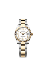 Rolex Oyster Perpetual Datejust 31 in Oystersteel and yellow gold features a white dial and an Oyster bracelet 278273-White