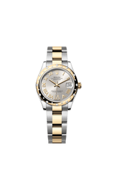 Rolex Oyster Perpetual Datejust 31 in Oystersteel and yellow gold features a silver, diamond-set dial and an Oyster bracelet 278343RBR-Silver