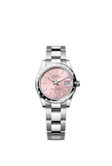 Rolex Oyster Perpetual Datejust 31 in Oystersteel and white gold features a pink dial and an Oyster bracelet 278344RBR-Pink 1