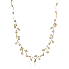 Simon G. Fashion Magnificent Garden Necklace in 14k Gold with Diamonds LN4077 WHITE 14K X