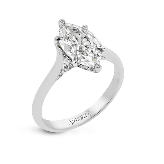 Marquise-Cut Hidden Halo Engagement Ring In 18k Gold With Diamonds LR4778-MQ_WHITE_18K_X_WHITE