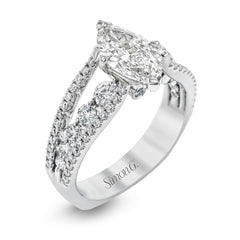 Marquise-Cut Split-Shank Engagement Ring In 18k Gold With Diamonds MR2248-MQ WHITE 18K SEMI