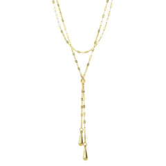 Yellow Gold Polished Layered Necklaces