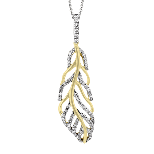 Nature Pendant in 18k Gold with Diamonds LP4873 WHITE 18K X 2T