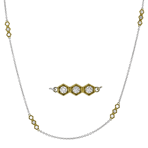 Simon G. Fashion Necklace in 18k Gold with Diamonds CN136 WHITE 18K X 2T