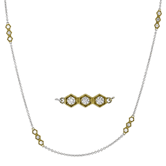 Simon G. Fashion Necklace in 18k Gold with Diamonds CN136 WHITE 18K X 2T