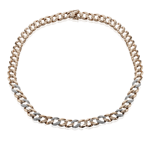 Simon G. Fashion Necklace in 18k Gold with Diamonds CN145 WHITE 18K X WHITE-ROSE