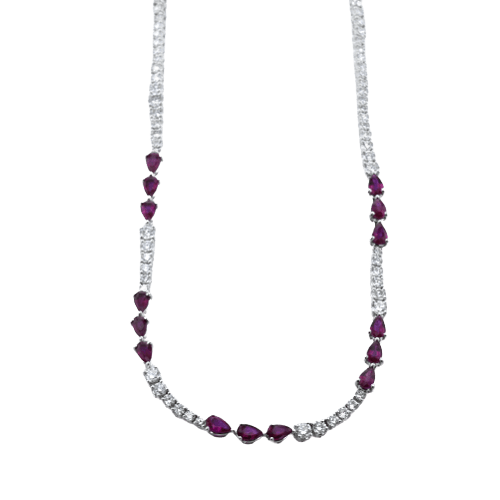 Simon G. Fashion Necklace in 18k Gold with Diamonds LN4056 WHITE 18K X WHITE