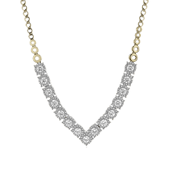 Simon G. Fashion Necklace in 18k Gold with Diamonds LN4059 WHITE 18K X 2T