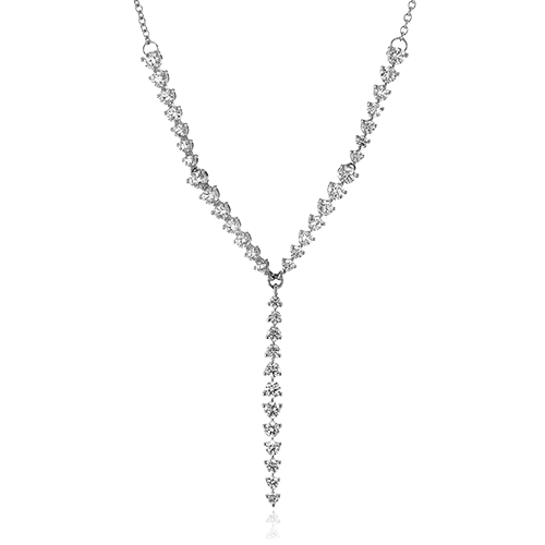 Simon G. Fashion Necklace in 18k Gold with Diamonds LN4064 WHITE 18K X WHITE