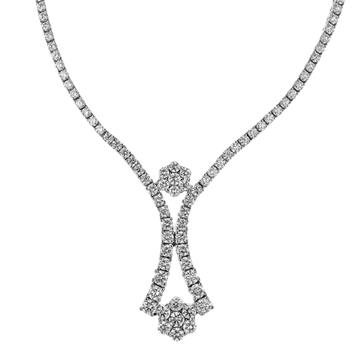 Simon G. Fashion Necklace in 18k Gold with Diamonds LN4068 WHITE 18K X WHITE