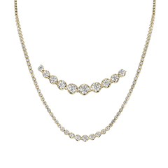 Simon G. Fashion Necklace in 18k Gold with Diamonds LN4072 WHITE 18K X YELLOW