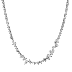 Simon G. Fashion Necklace in 18k Gold with Diamonds LN4075 WHITE 18K X WHITE