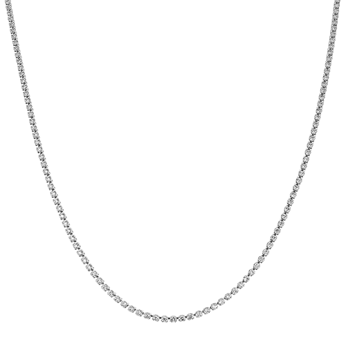 Simon G. Fashion Necklace in 18k Gold with Diamonds LN4083 WHITE 18K X WHITE