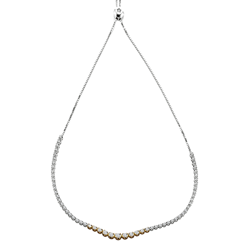 Simon G. Fashion Necklace in 18k Gold with Diamonds LP4654 WHITE 18K X WHITE-ROSE