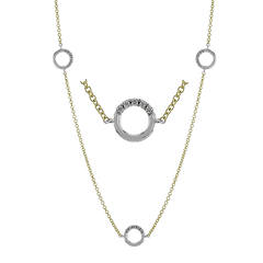 Simon G. Fashion Necklace in 18k Gold with Diamonds LP4829-A WHITE 18K X 2T